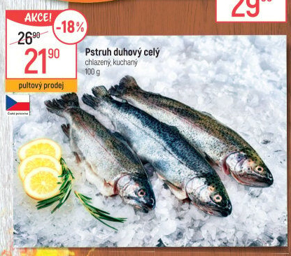 Pstruh duhový kuchaný