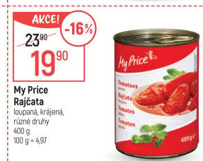 Rajčata krájená My Price