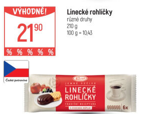 Rohlíčky linecké Klasa Pekárny a cukrárny Klatovy