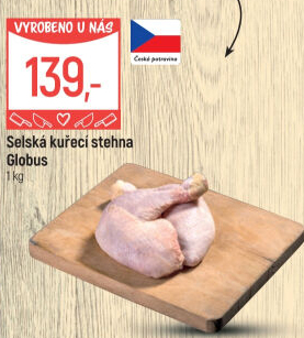 Selská kuřecí stehna Globus