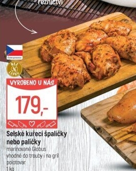 Selské kuřecí stehna marinovaná Globus