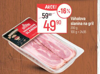 Slanina Váhalova na grilování Váhala