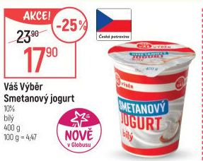 Smetanový jogurt bílý Váš Výběr