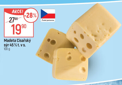 Sýr Císářský 45% Madeta