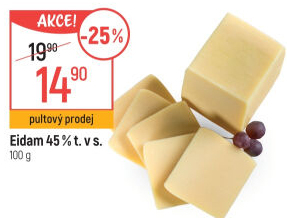 Sýr Eidam 45%
