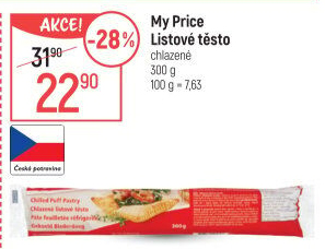 Těsto listové My Price