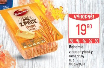 Tyčinky Z pece Bohemia Chips