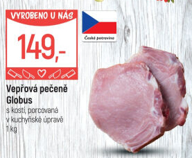 Vepřová pečeně s kostí Globus