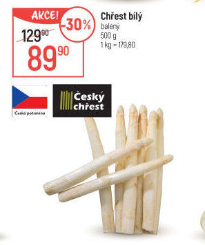 Chřest bílý Český chřest