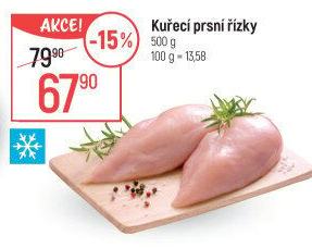 Kuřecí prsní řízky mražené