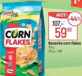 Lupínky kukuřičné Corn Flakes Bonavita