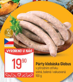 Párty klobása Globus