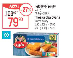 Rybí prsty mražené Iglo