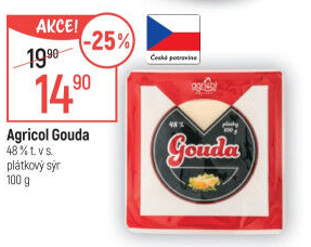 Sýr Gouda 48% Agricol