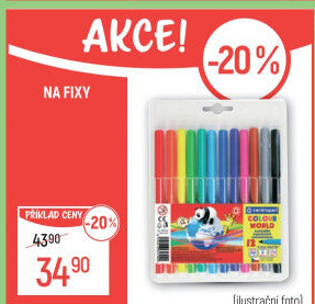 Vypratelné fixy Centropen