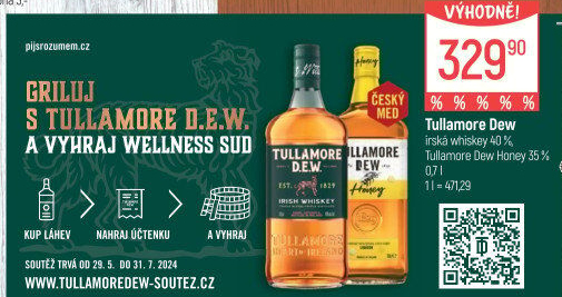 Whiskey irská Tullamore Dew