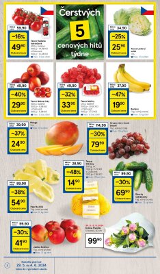 akční leták Tesco 29.5.2024-4.6.2024