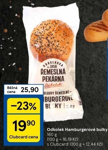 Bulky hamburgerové řemeslné Odkolek