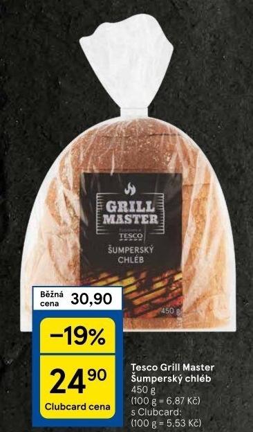 Chléb Šumperský Grill Master Tesco