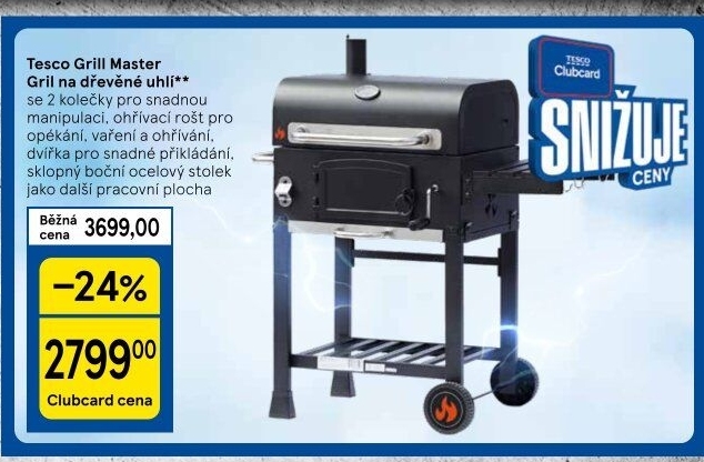 Gril s koly Grill Master Tesco