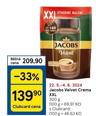 Instantní káva Jacobs Velvet Crema