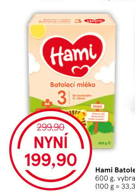 Kojenecká výživa Hami