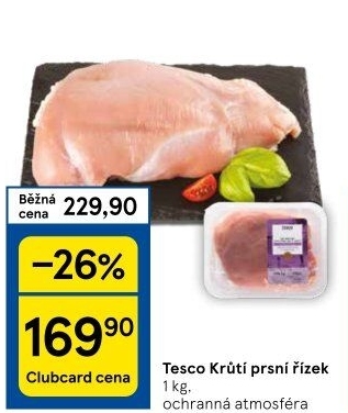 Krůtí prsní řízky Tesco