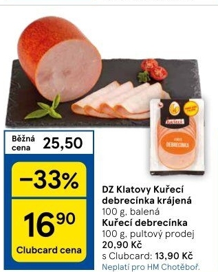 Kuřecí debrecínka DZ Klatovy