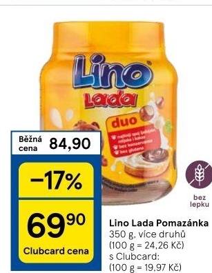 Lískooříšková pomazánka Lino Lada Podravka