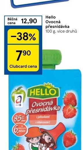 Ovocná kapsička Hello