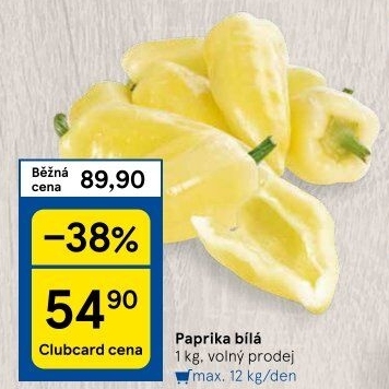 Paprika bílá