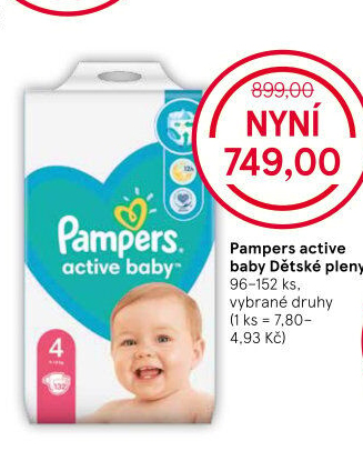 Pleny dětské Active Baby Pampers