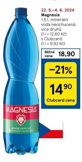 Přírodní voda Magnesia