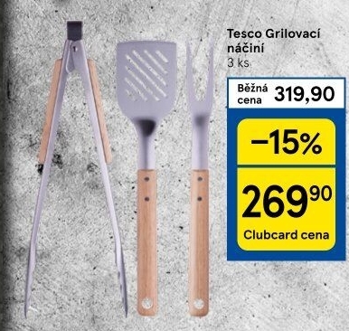 Sada grilovacího náčiní Tesco