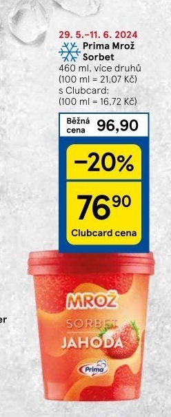 Sorbet v kelímku Mrož Prima