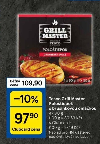 Sýr Pološtiepok na gril Grill Master Tesco