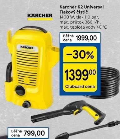 Vysokotlaký čistič K2 Universal Kärcher
