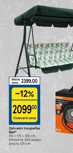 Zahradní houpačka