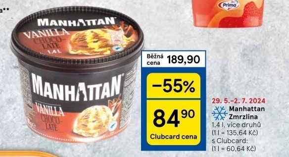 Zmrzlina v kelímku Manhattan Nestlé