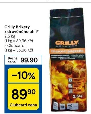 Brikety dřevěné Grilly