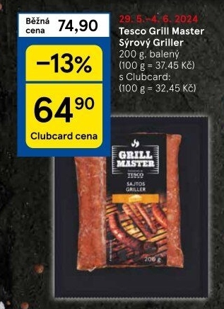 Klobásy Griller Grill Master Tesco
