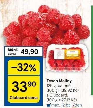 Maliny Tesco
