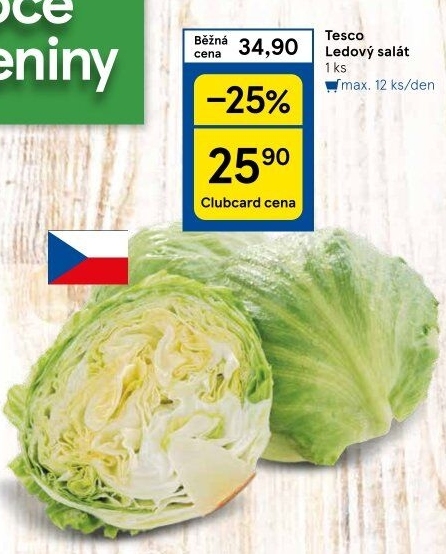 Salát ledový Tesco