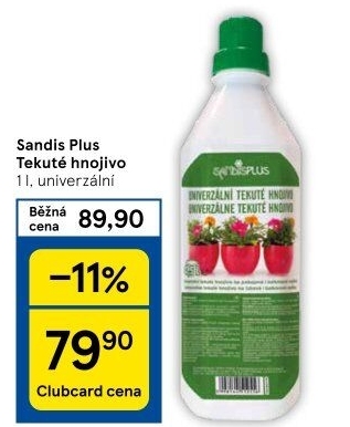 Tekuté univerzální hnojivo Sandis plus