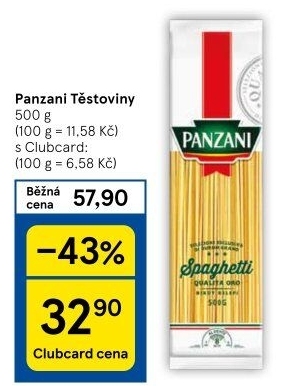 Těstoviny Panzani