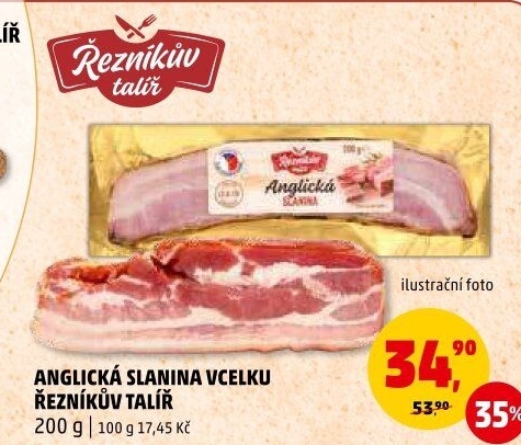 Anglická slanina Řezníkův talíř