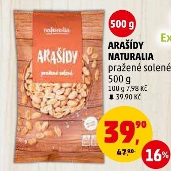 Arašídy pražené Naturalia