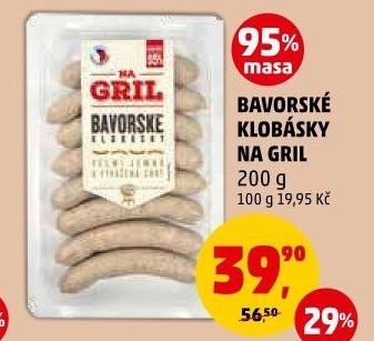 Bavorská klobása Na gril Penny
