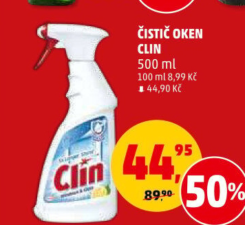 Čističe oken Clin