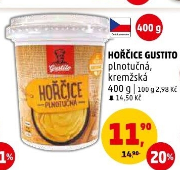 Hořčice plnotučná Gustito